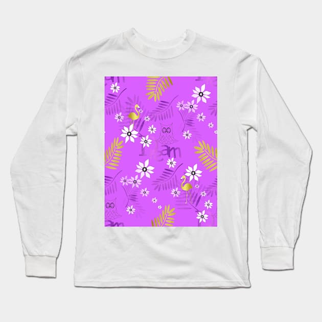 Dreamy Tropical Design Long Sleeve T-Shirt by SartorisArt1